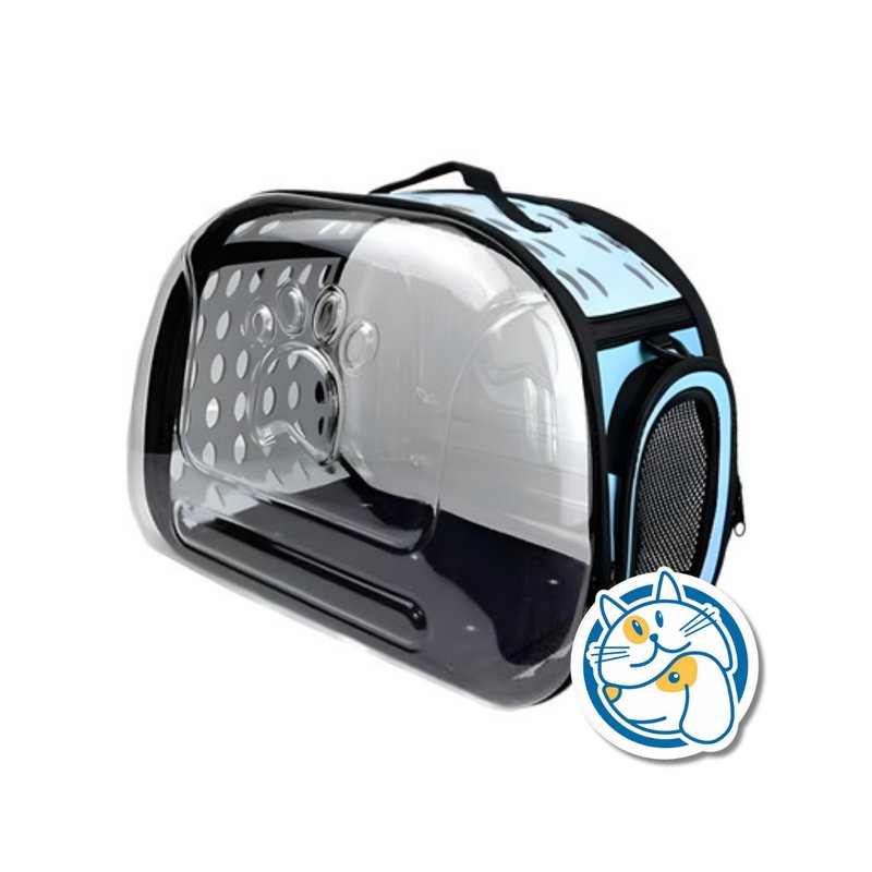 TRANSPORTADOR BOLSO TRANSPARENTE TALLE L 42X28X32CM 24736