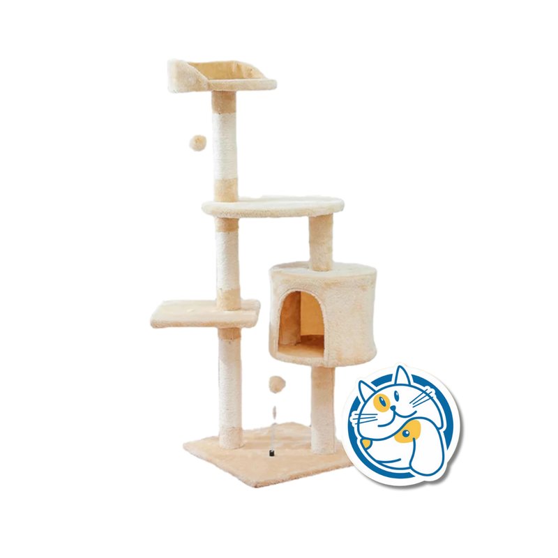 TORRE PARA GATOS BEIGE 40X40X112CM PT04_BG