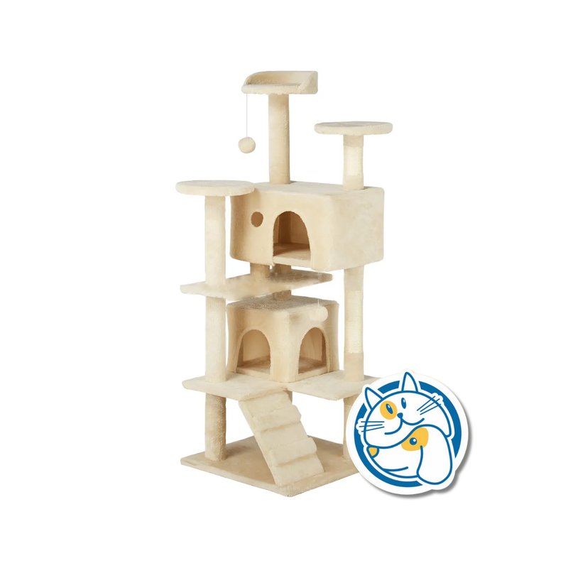 TORRE PARA GATOS BEIGE 48X48X132CM PT06_BG