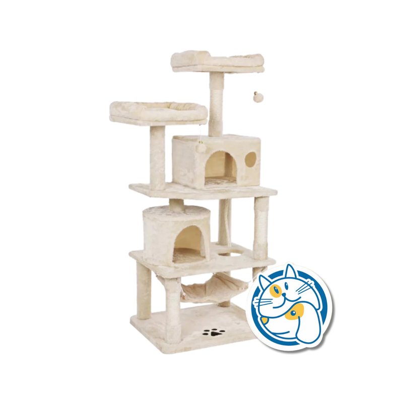 TORRE PARA GATOS BEIGE 60X50X145CM PT07_BG