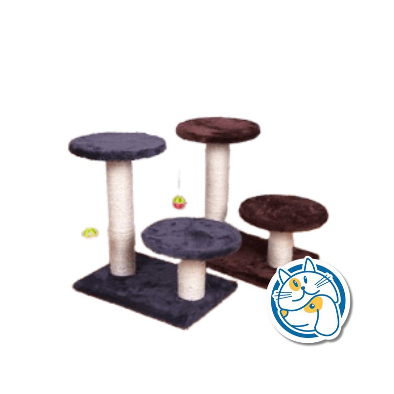 RASCADOR DOBLE POSTE 2 NIVELES C/RATON COLGANTE 40X30X38CM 25012