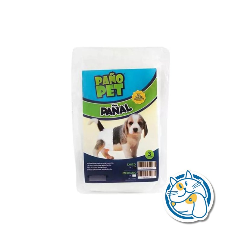 PPT PAÑAL CHICO X3UD PAÑO PET