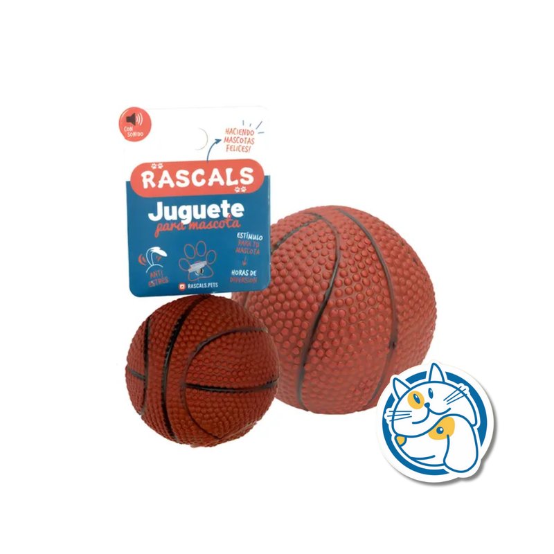 PELOTA BASQUET DE VINILO C/CHIFLE 7,5CM JUP3332