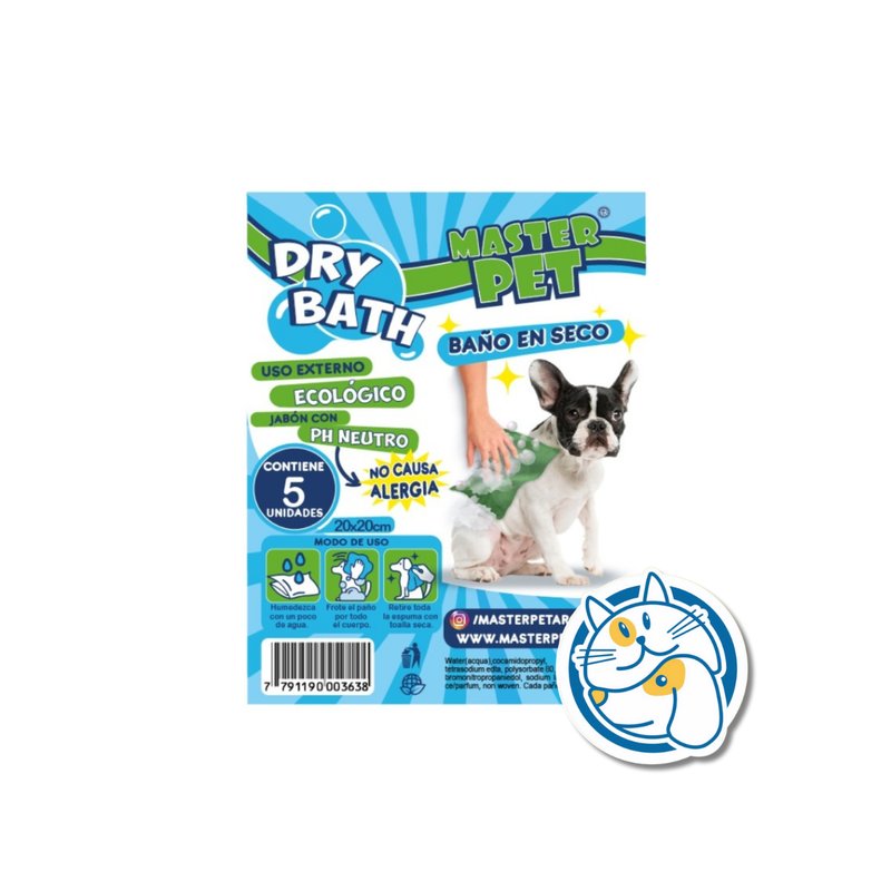 PAÑOS JABONOSOS MASTER PET X5UD