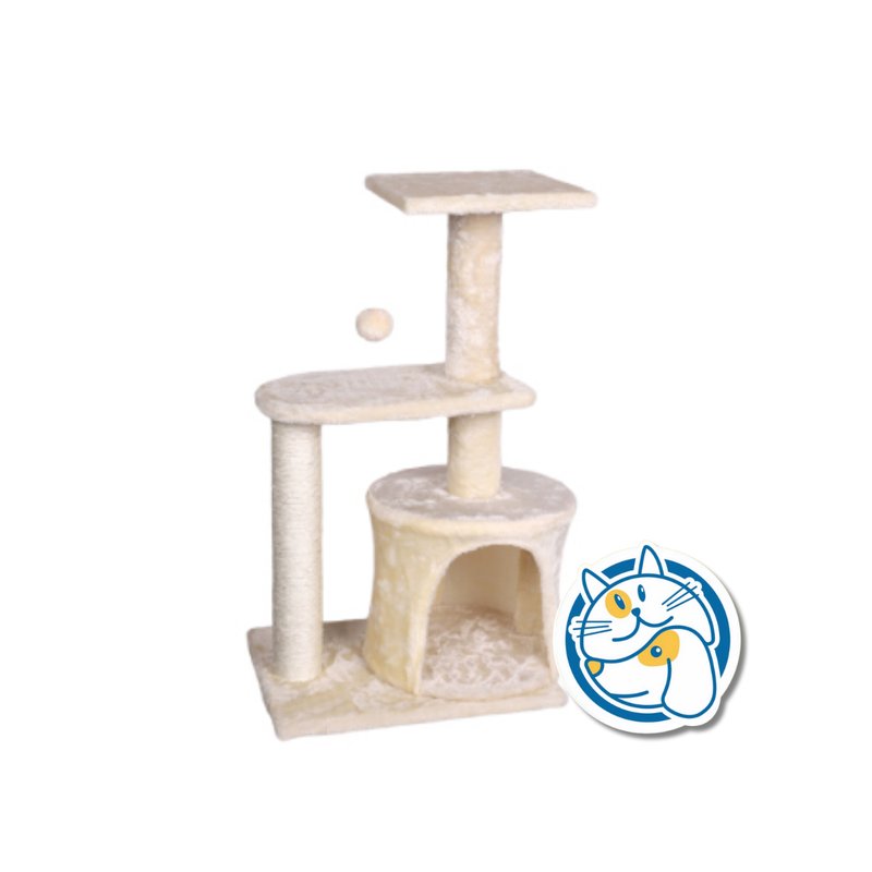 RASCADOR POSTE DOBLE 3NIVELES 40X30X70CM 25002