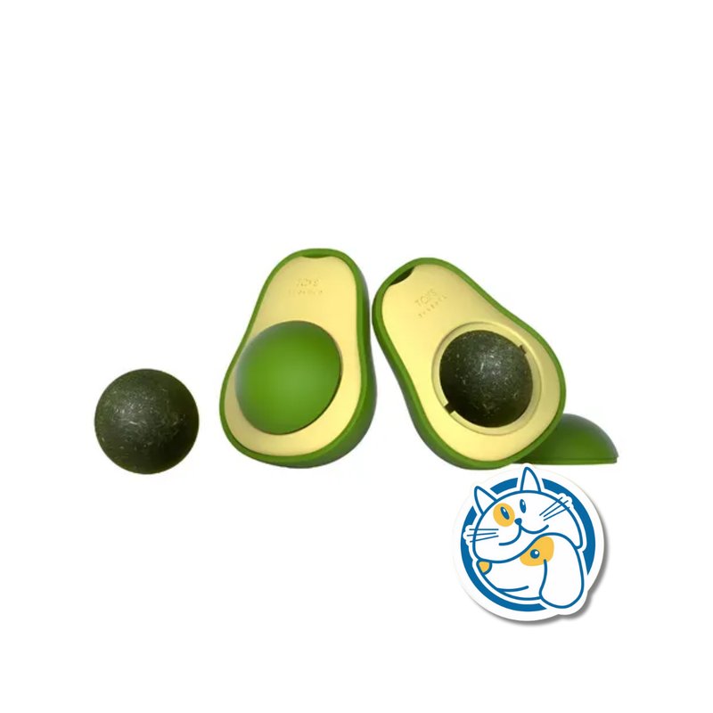 PALTA C/PELOTA CATNIP C/ADHESIVO P/PARED 4,5X6CM 25120