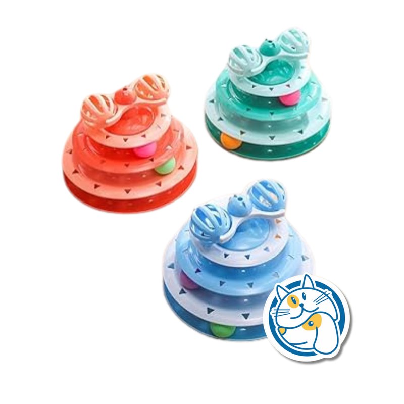 JUGUETE PIRAMIDAL GIRATORIO 3PELOTAS DOBLE CASCABEL 25180