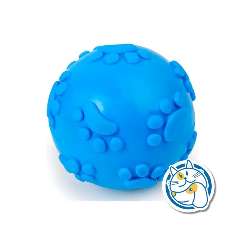 PELOTA SOLIDA COLORES C/HUELLA X6,5CM 24826