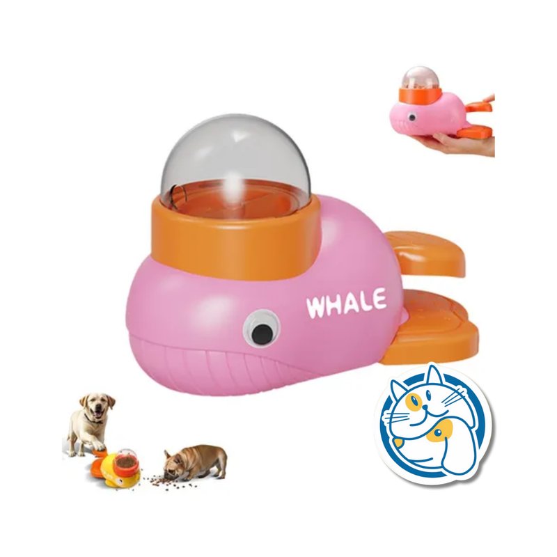 JUGUETE DISPENSADOR DE ALIM. BALLENA 25X15X15CM 25444