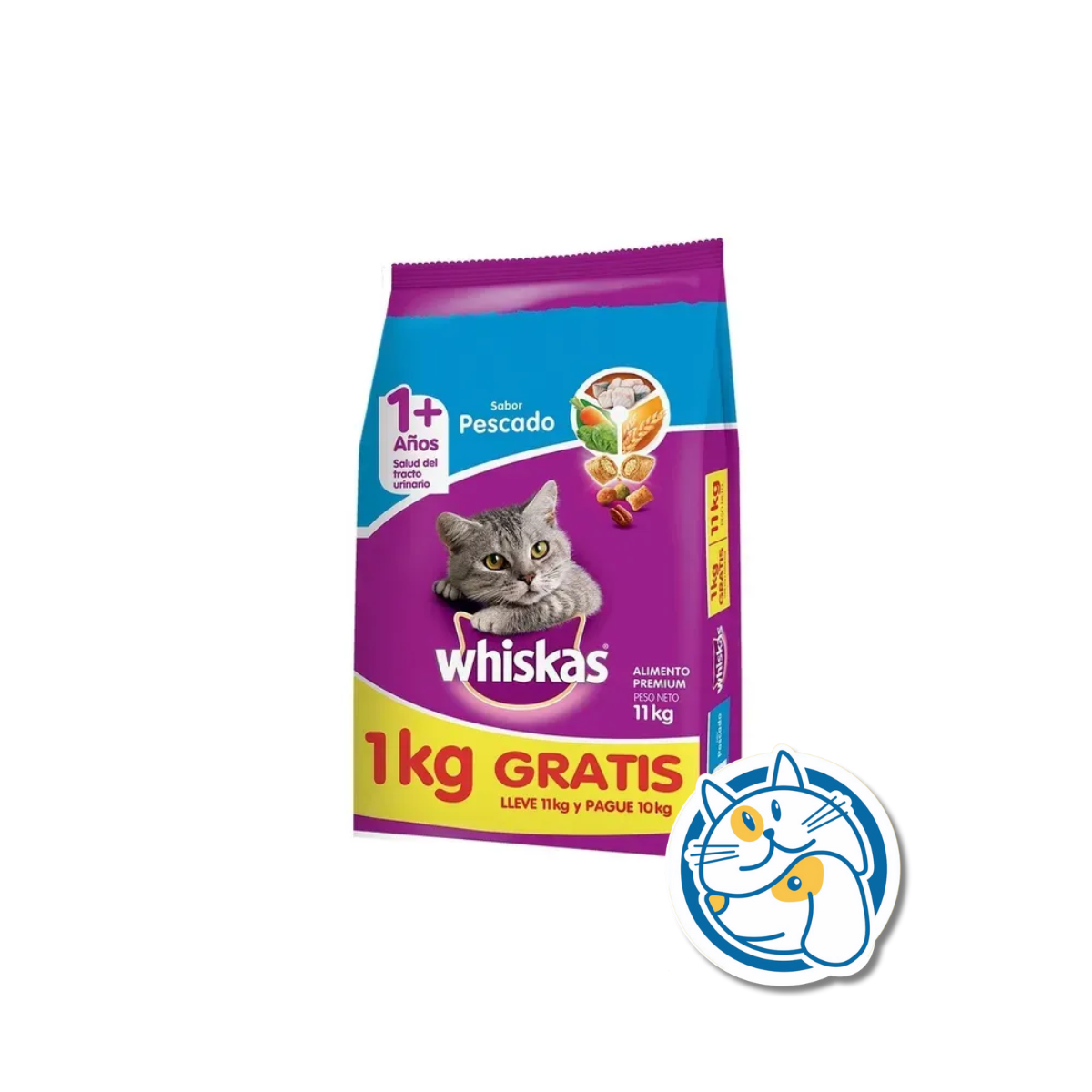 WHISKAS PESCADO 10+1KG