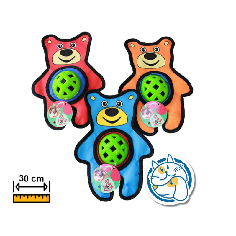 JUEGUETE MORDEDOR RESISTENTE DISPENSER DE SNACK 30CM MC073