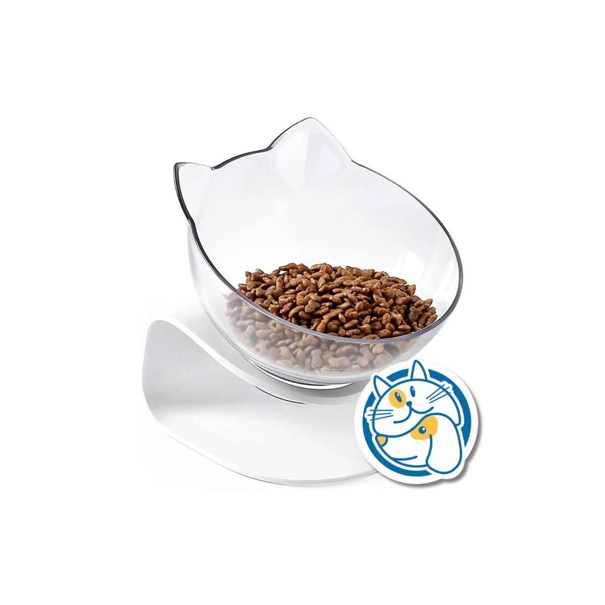 COMEDERO ELEVADO FORMA DE GATO WZ087 25334