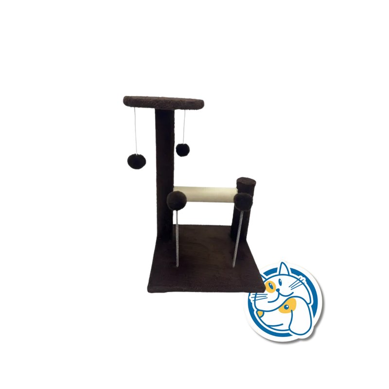 RASCADOR DOBLE POSTE C/ POMPONES 30X36X38CM 25013