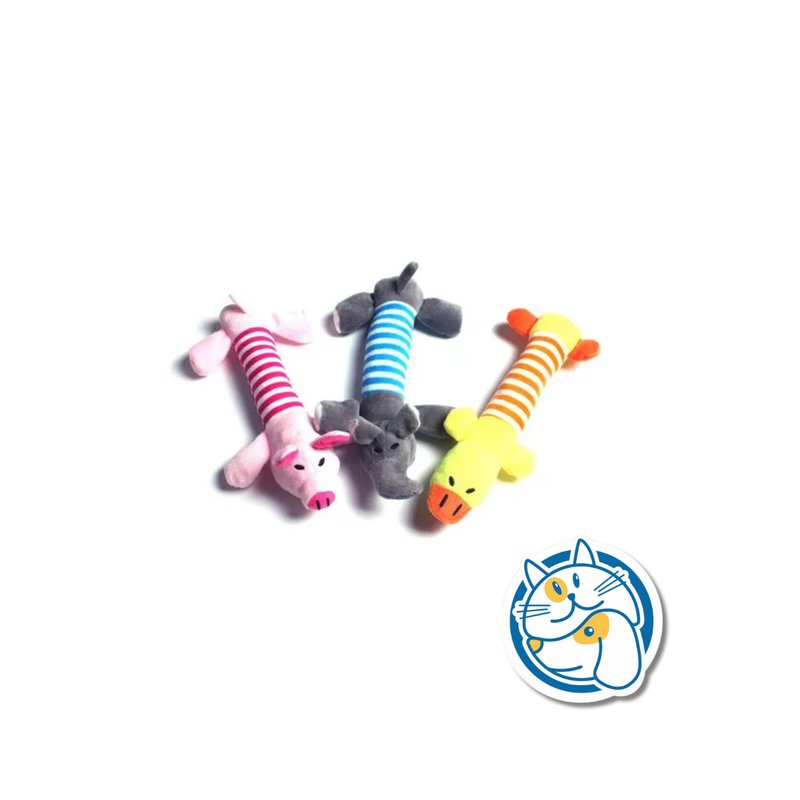 PELUCHE ALARGADO ANIMALITO RAYADO IMPETU