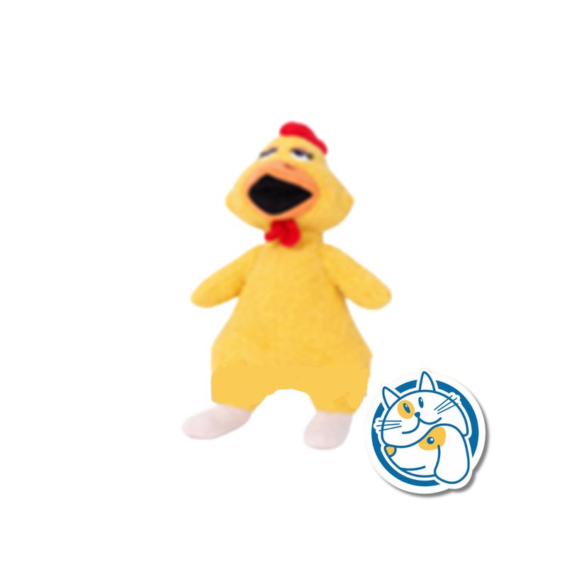 POLLO TELA C/CHIFLE 35X15CM 25580