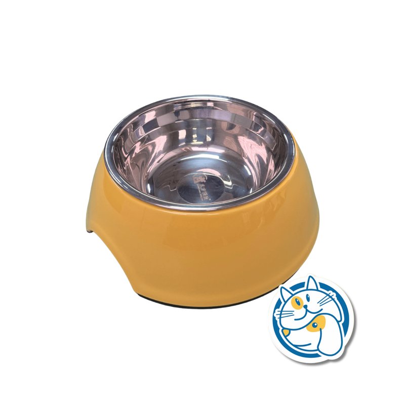 COMEDERO ACERO INOX. BASE PLASTICA 18,8X6CM 25637