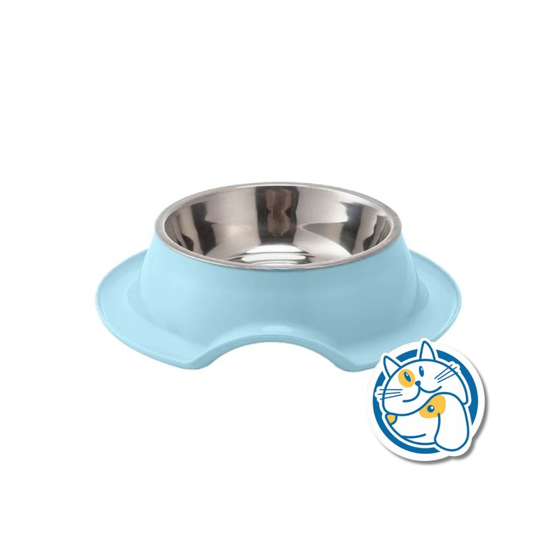COMEDERO ACERO INOX. C/ BASE DESMONTABLE ANTI HORMIGAS 21,5X5,5CM 25643