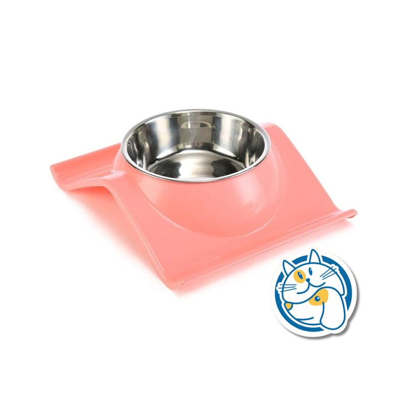 COMEDERO ACERO INOX. BASE ELEVADA ANTI DERRAME 25X19,5X6,5CM 25805