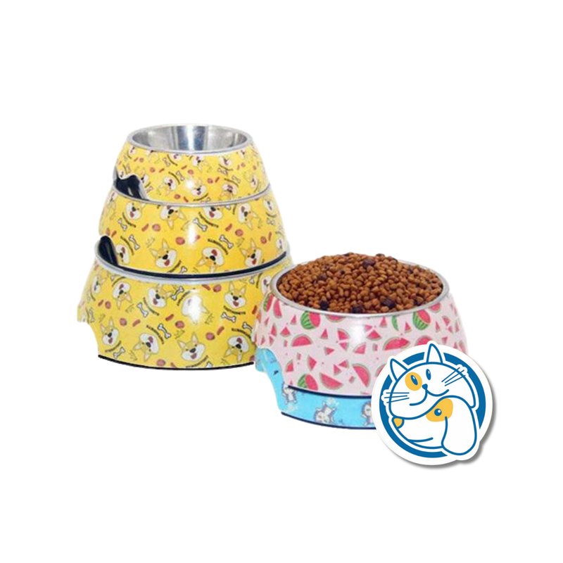 COMEDERO ACERO INOX. BASE ESTAMPADA 14X17,5X6CM 25825