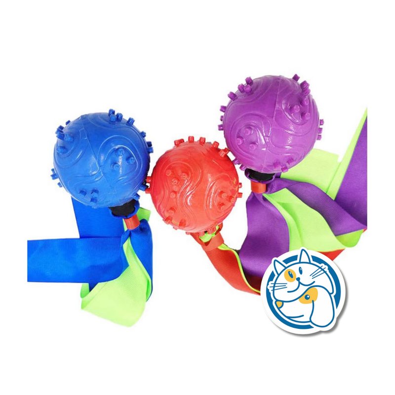 PELOTA GOMA TIRA/AFLOJE 6,5CM 25853