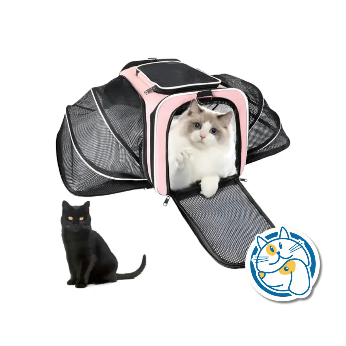 BOLSO EXPAND. GRIS/ ROSA