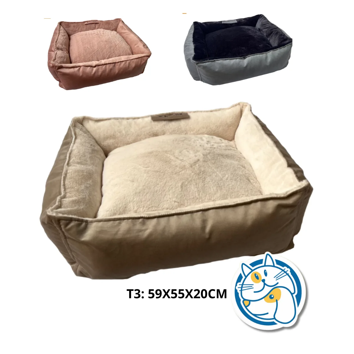 BASKET WINTER T3 59X55X20CM HUELLA