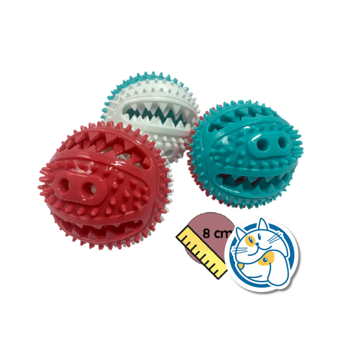 PELOTA DESPENSER DE SNACK 8CM MC032