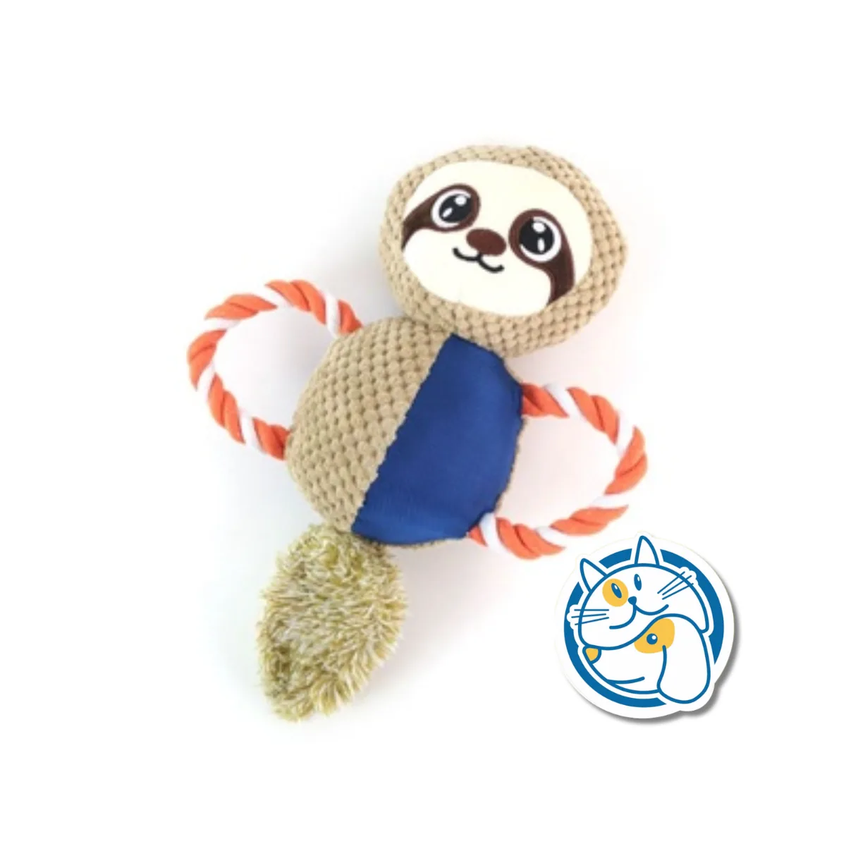 PELUCHE PEREZOSO C/ BRAZO DE SOGA 32X22CM 25733